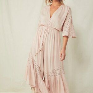 Free People Angela Jumpsuit in Rose Pearl
